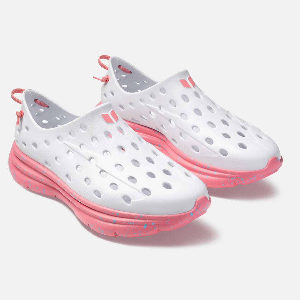 White/Strawberry Pink Speckle
