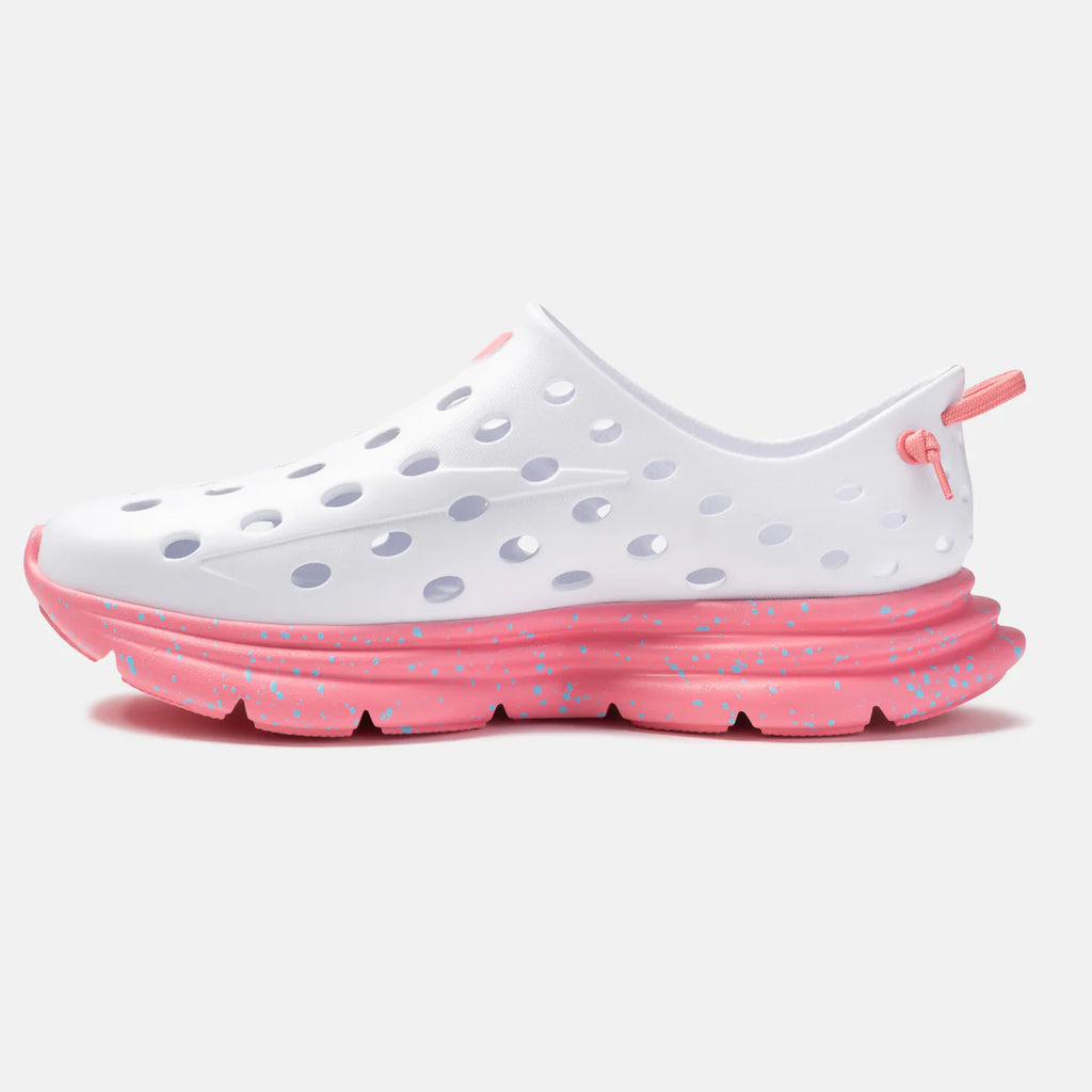 White/Strawberry Pink Speckle