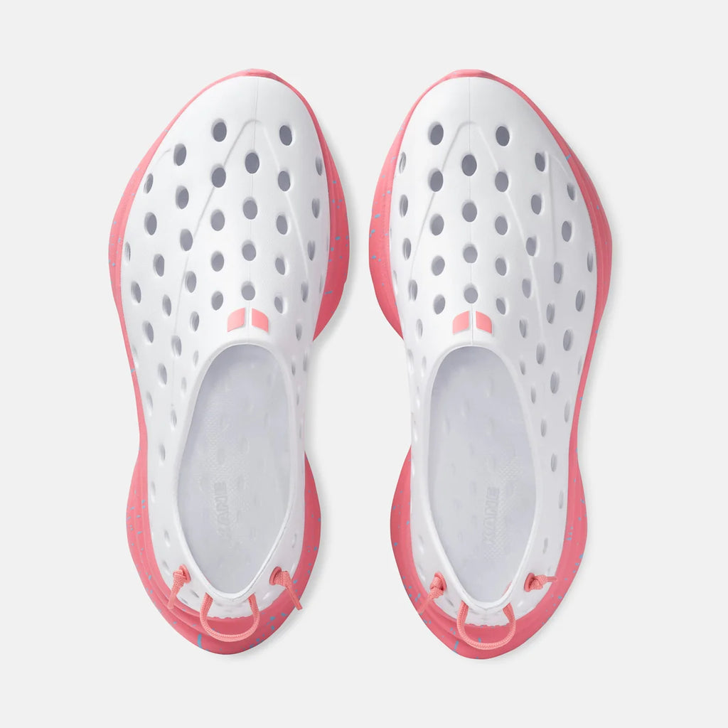 White/Strawberry Pink Speckle